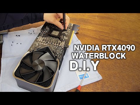 RTX 4090 FOUNDERS EDITION WATER BLOCK D.I.Y TIMELAPSE
