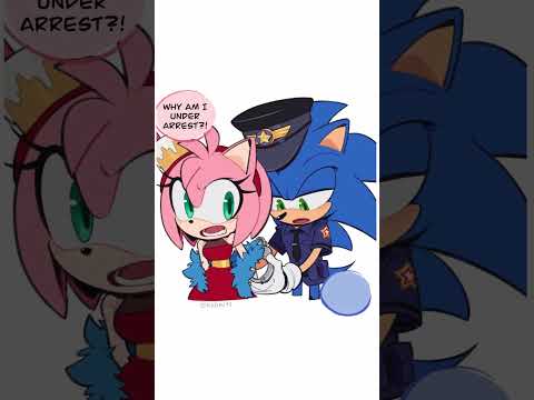 Sonic Arrests Amy!? #sonamy #comicdub #soniccomics