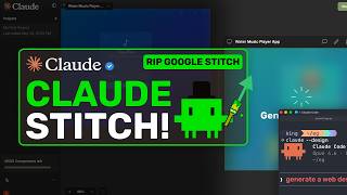 Claude Stitch (Design Mode): Anthropic just CRUSHED Google with their DESIGN AGENT!