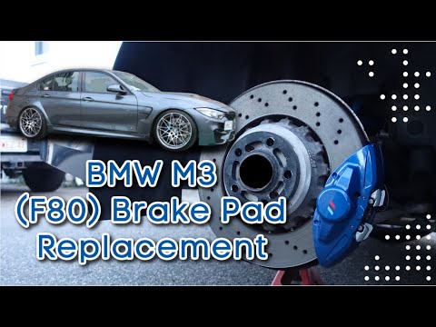 BMW F80 M3 Brake Pad Replacement - DIY and no special tools needed