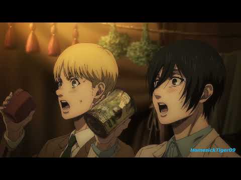 AOT Season 4 (Eng DUB) Drink Scene