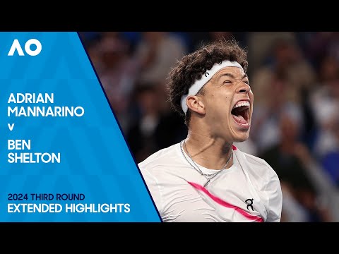 Adrian Mannarino v Ben Shelton Extended Highlights | Australian Open 2024 Third Round