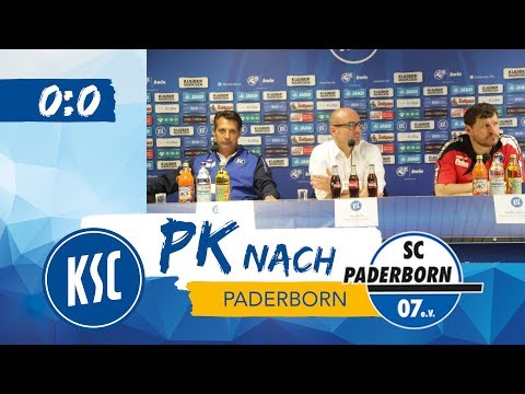 KSC-Pressekonferenz nach Paderborn