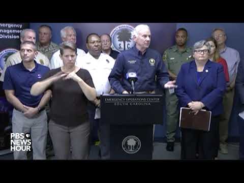 WATCH LIVE: South Carolina Gov. McMaster gives afternoon update on Hurricane Dorian