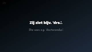 Dutch Abbreviations: bijv. and o.a. Explained