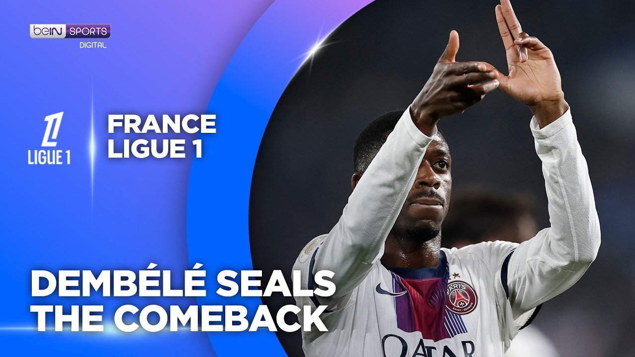 PSG Comeback Goal! Ousmane Dembélé Strikes in the 85th Minute Against Strasbourg | beIN SPORTS USA