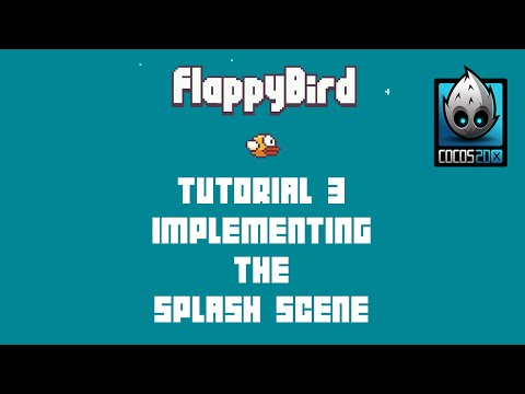 Cocos2d x Flappy Bird C Tutorial 3 Implementing The Splash Scene