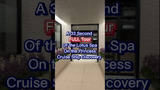 THIS is the Best Kind of Suite! Lotus Spa on the Princess Cruise Ship Discovery #travel #cruise #spa