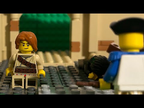 The Lego Battle of the Alamo stop motion Texas revolution