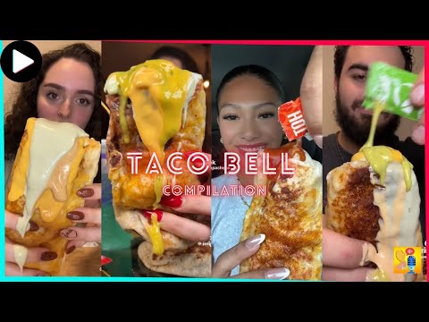 TACO BELL MUKBANG COMPILATION | ASMR BIG BITES | EATING SOUNDS