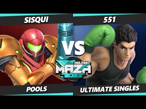 Delfino Maza 2023 - Sisqui (Samus) Vs. 551 (Little Mac, Meta Knight) Smash Ultimate - SSBU