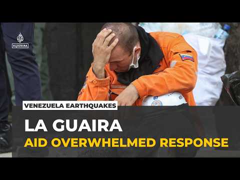 Venezuela twin earthquakes: La Guaira relief center overwhelmed as aid efforts continue