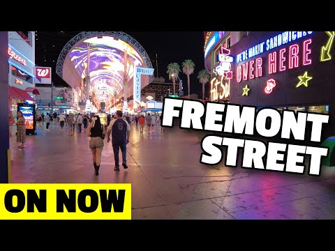 Fremont Street (Downtown Las Vegas) - Walking Around The Fremont Street Experience! (Replay)