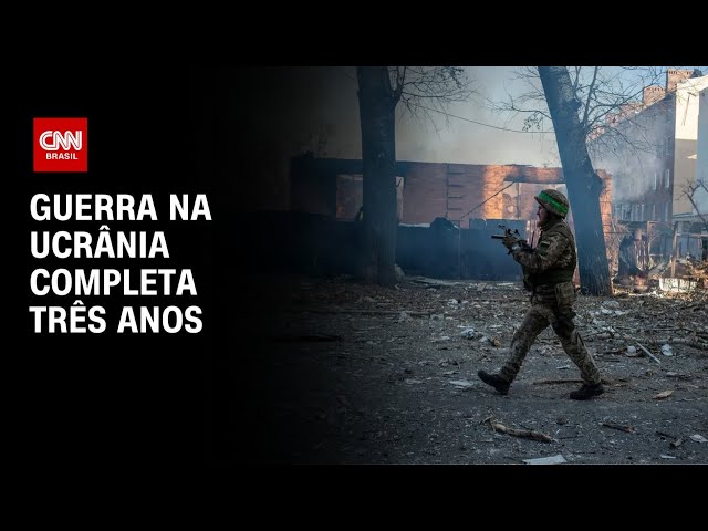 Guerra na Ucrânia completa três anos | CNN PRIME TIME