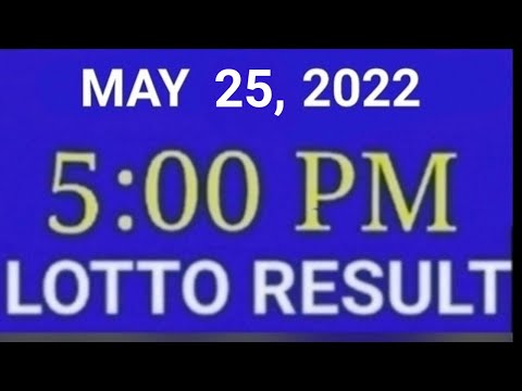 LOTTO RESULT TODAY 2PM MAY 25 2022