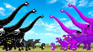 Jurassic World Dominion: Purple T-rex vs Black T-rex- Going on a Jurassic Adventure! Jurassic World