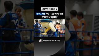 【野球界でお馴染みの準備体操】マリノス君のウォーミングアップは、前田健太投手の『マエケン体操』！？