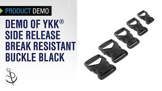 Demo of YKK® Side Release Break Resistant Buckle Black #125842