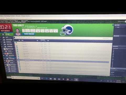 2018 NFL FANTASY FOOTBALL LIVE DRAFT STREAM-NFL.COM