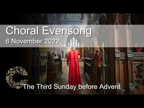Choral Evensong | Sunday 6 November  | Chester Cathedral