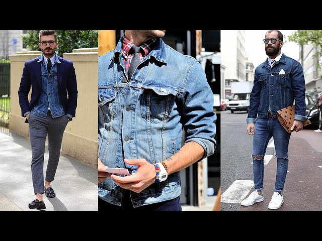 Vídeo relacionado con amropi Chaqueta Vaquera para Hombre Jean Chaqueta con Bolsillos y Botones Jacket Marina, L