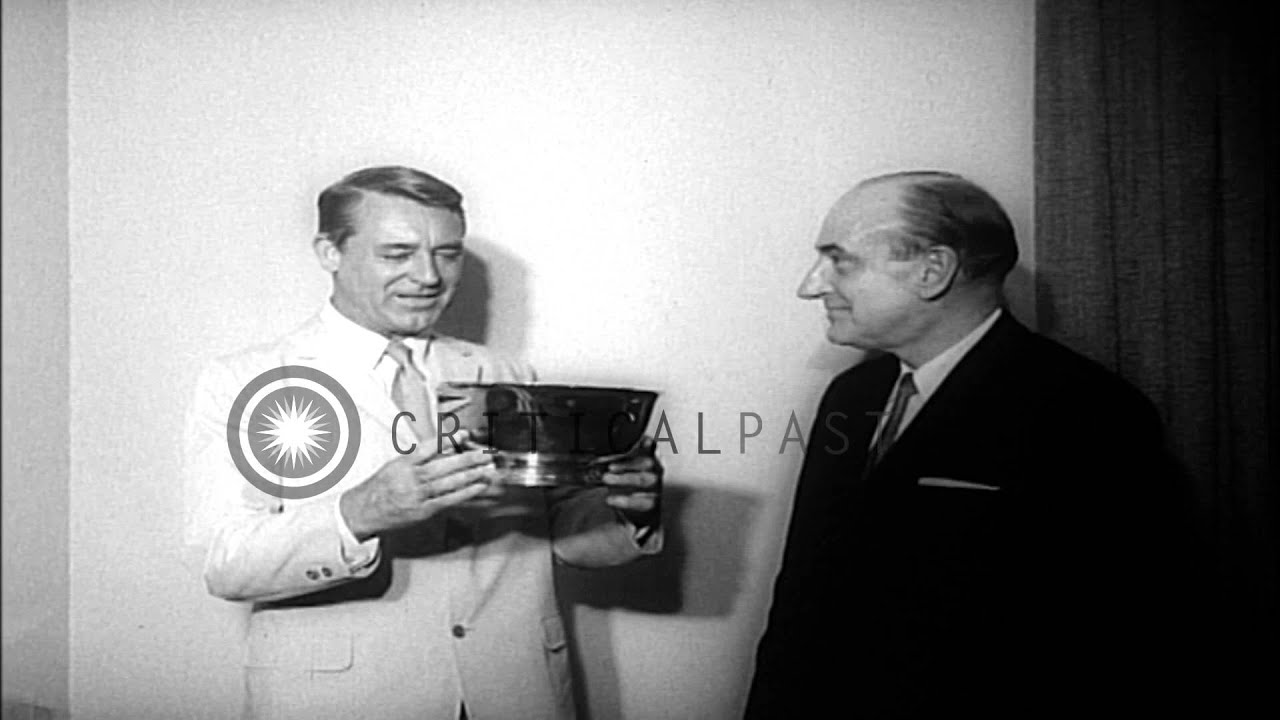 Cary Grant gets theater award for his movie That Touch of Mink at Radio City Musi...HD Stock Footage