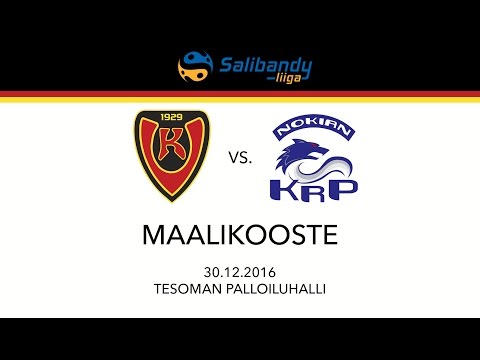 Miesten Liiga: Koovee-Nokian KrP, 30.12.2016, Maalikooste