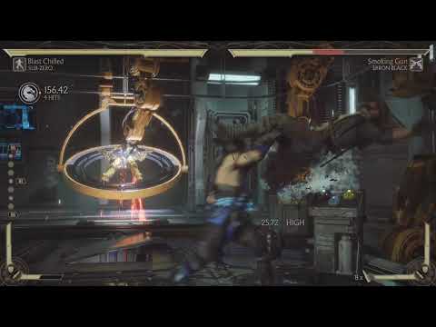 Mortal Kombat 11 sub zero spineless 434% damage!!