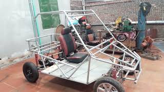 Completing the electric Go kart chassis / Hoàn thành bộ khung gầm xe Gokart điện tự chế