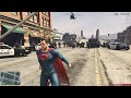 GTA 5 Superman In Los Santos Six Star Wanted Level Rampage
