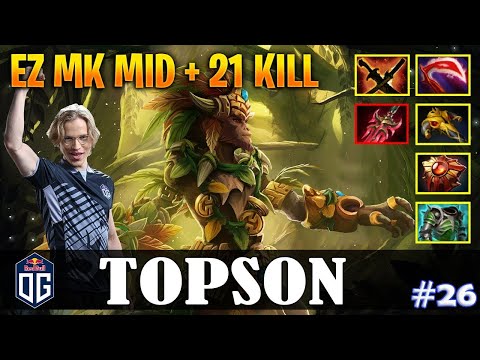WATCH HOW Topson take monkey king mid ! destroy the other team and make them abandon !!!