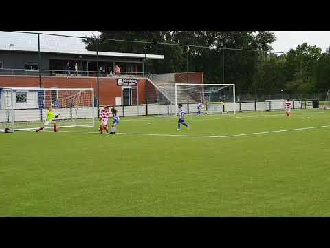 Acties Jayden (VV Unicum JO8-1) tegen SV Lelystad, 12juni2021