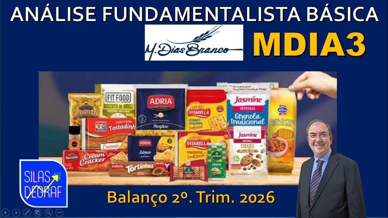 MDIA3 - M. DIAS BRANCO S/A. ANÁLISE FUNDAMENTALISTA BÁSICA. PROF. SILAS DEGRAF. 2o. TRIM. 2026