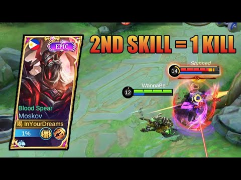 TOP GLOBAL MOSKOV ABUSING 2ND SKILL = 1KILL | MLBB✅