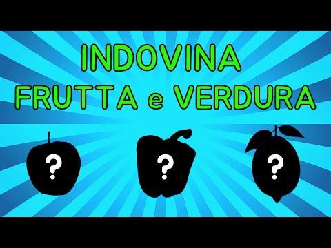 🍋 Indovina Frutta e Verdura dalla Sagoma 🍎