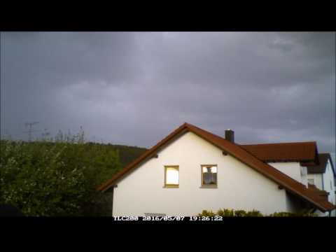 zeitraffer film über mein wetter bei wörth an der donau