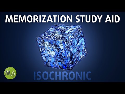 Memorization Study Aid with Alpha/Beta Wave Isochronic Tones