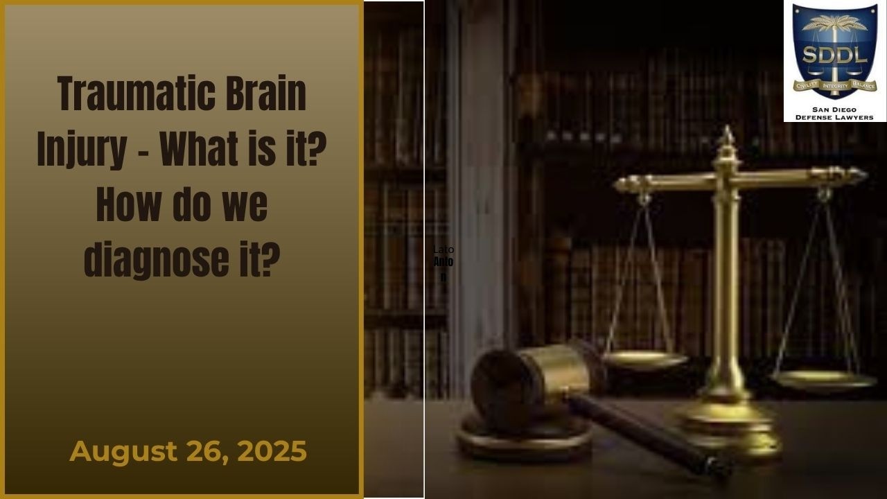 Traumatic Brain Injury - What is it? How do we diagnose it? -- August 26, 2025