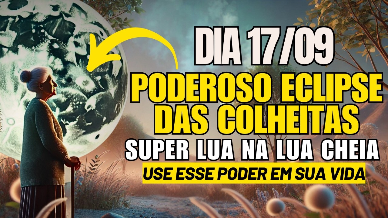 ECLIPSE LUNAR | 17 de setembro | LUA CHEIA DAS COLHEITAS 🌕✨