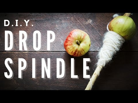 How to make a Drop Spindle for hand spinning yarn.
