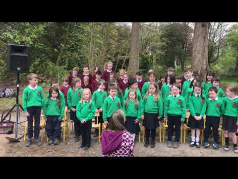 Irish School Children Sing "Báidín Fheilimí" for President Michael D. Higgins