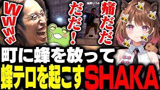 町に蜂を放って蜂テロを起こすSHAKA【VCR RUST】