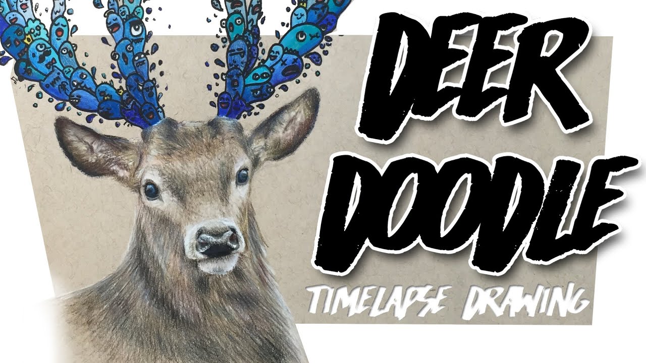 DOODLE DEER | Timelapse Drawing
