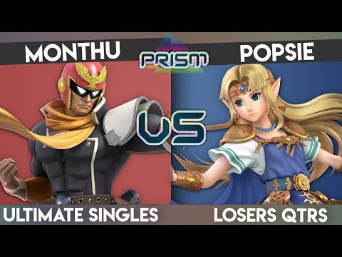 PRISM 169 - Monthu (Captain Falcon) vs. Popsie (Zelda) - Losers Quarters - Smash Ultimate Singles