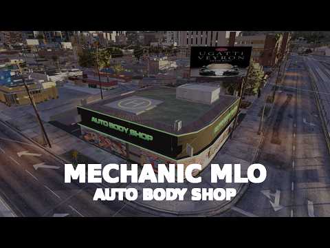 FiveM Mechanic Auto Body Shop MLO Preview