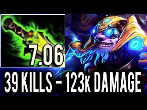123k Damage Imba 7.06 Carry Tinker with 39 Kills by Fnatic.AhJit Most Crazy Game Dota 2