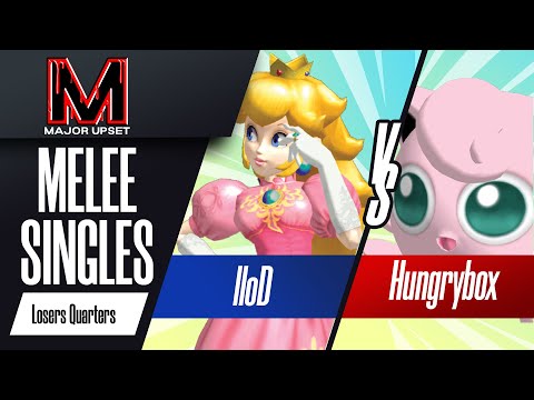 lloD (Peach) vs Hungrybox (Jigglypuff) - Melee Singles Top 8 - Losers Quarters - MAJOR UPSET