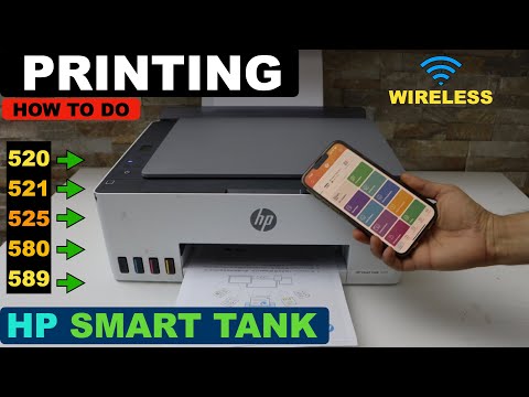 HP Smart Tank 520 | 525 | 540 | 580 | 589 Wireless Printing | How To Print With HP Smart Printer?