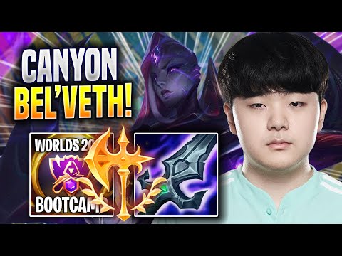 CANYON IS SO CLEAN WITH BEL'VETH! - DK Canyon Plays Bel'veth JUNGLE vs Viego! | Bootcamp 2022