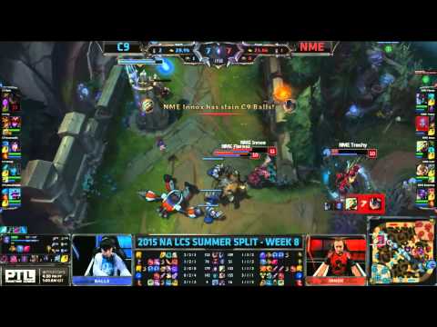 Cloud 9 vs Enemy eSports (C9 vs NME) - W8D1 NA LCS Summer 2015 - League of Legends